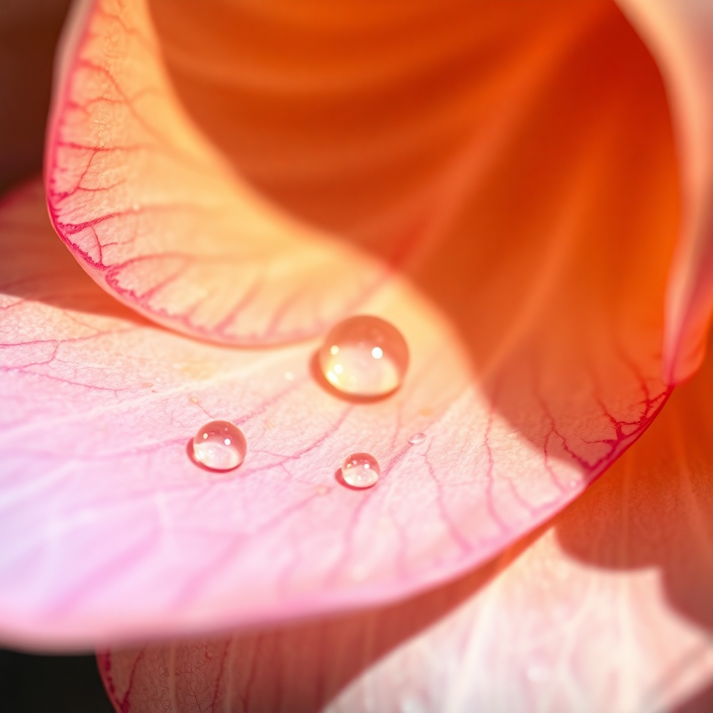 Intricate World of a Flower Petal – free AI stock image