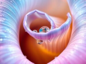 Intricate World of a Flower Petal – free AI stock image