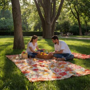 Joyful Community Gathering in the Park – free AI stock image