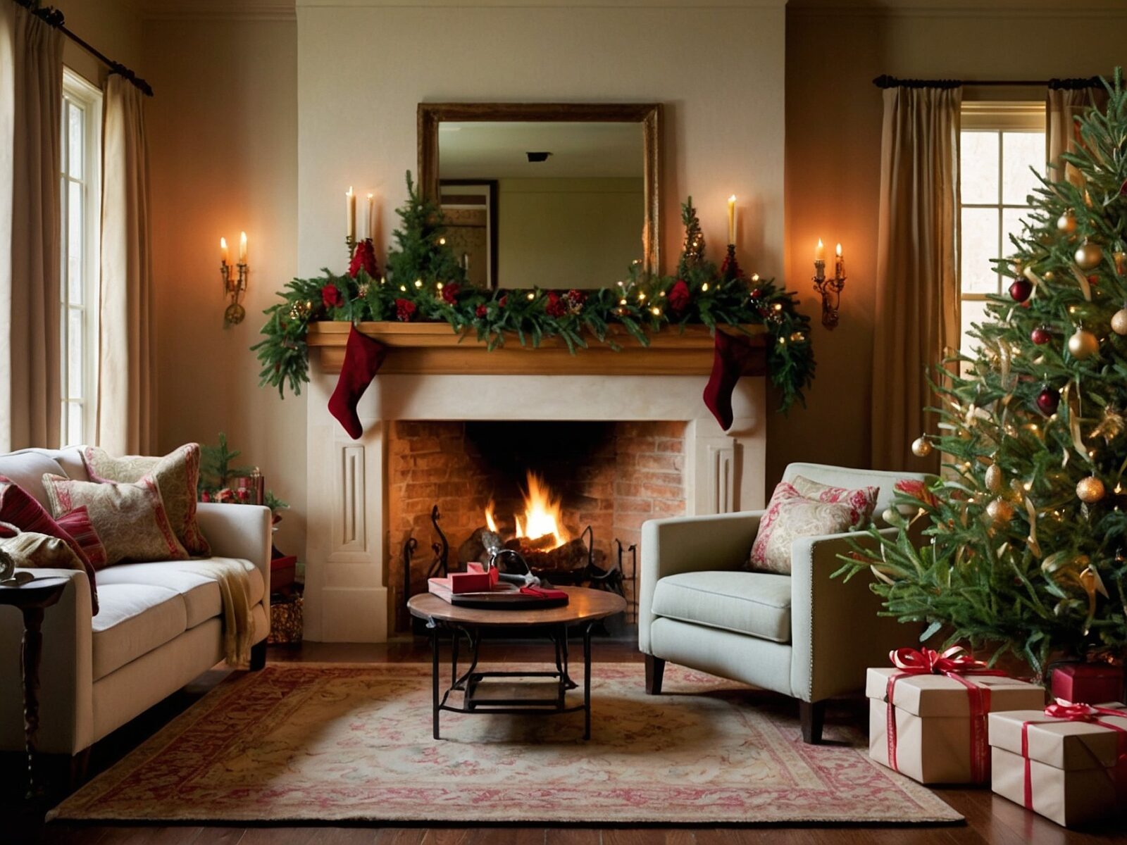 joyful families celebrating holiday cheer
