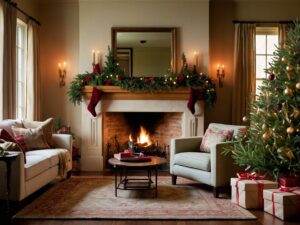 Joyful Families Celebrating Holiday Cheer – free AI stock image