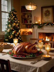 Joyful Family Celebrating Holidays Together – free AI stock image