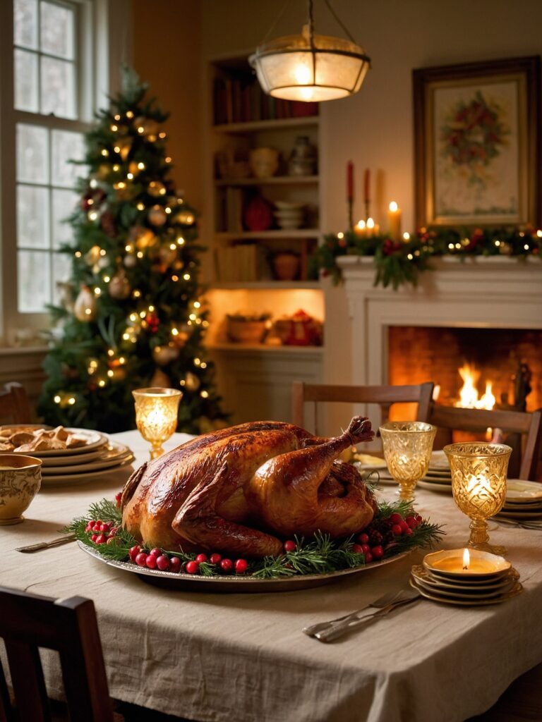 Joyful Family Celebrating Holidays Together – free AI stock image