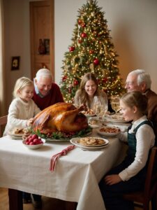Joyful Family Gathering During Holiday Celebration – free AI stock image