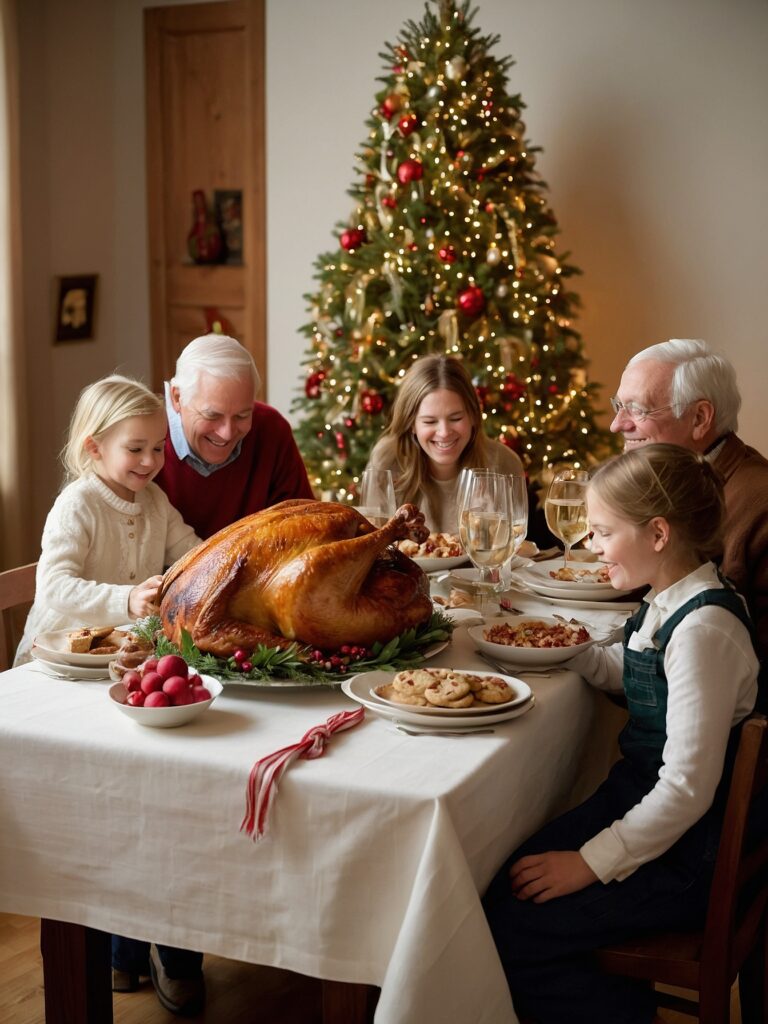 Joyful Family Gathering During Holiday Celebration – free AI stock image