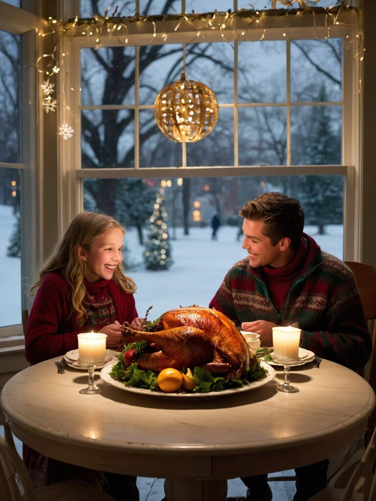 Joyful Family Gathering During Holiday Season – free AI stock image