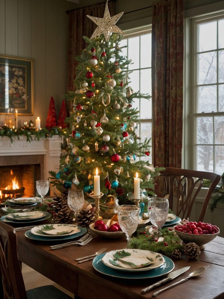 Joyful Family Gathering During the Holidays – free AI stock image