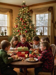 Joyous Family Gathering During Holiday Season – free AI stock image