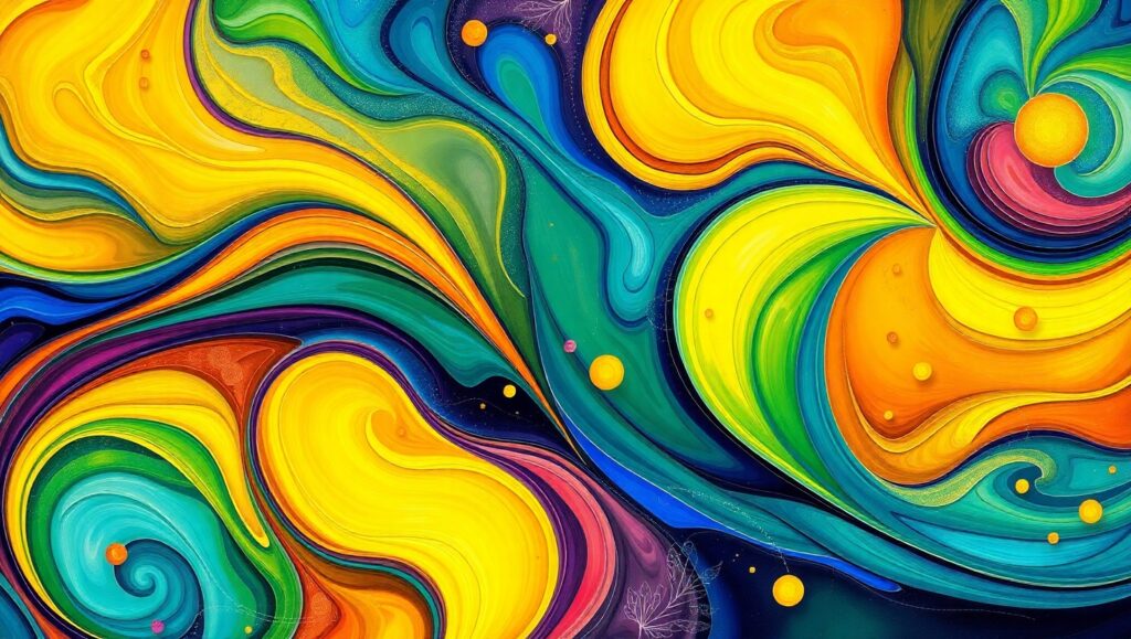 Life Forms in Biomorphic Harmony – free AI stock image