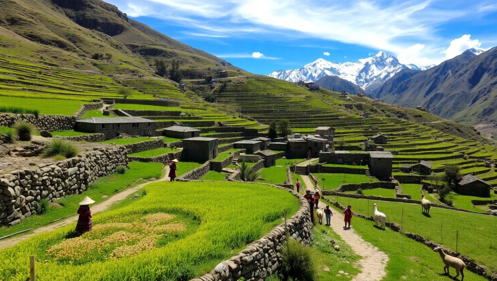 Life in the Andes: A Farmer’s – free AI stock image