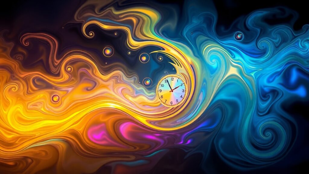 Liquid Time: An Abstract Journey – free AI stock image