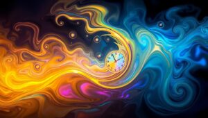 Liquid Time: An Abstract Journey – free AI stock image