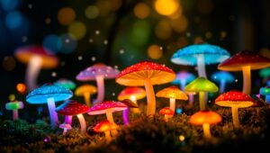 Magical Bokeh Forest Adventure – free AI stock image