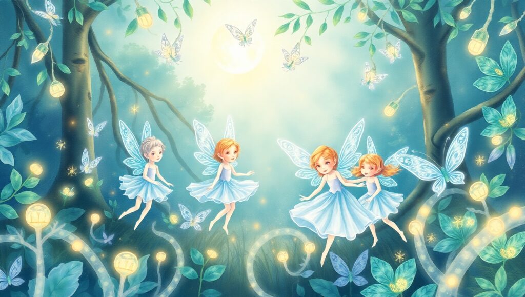 Magical Woodland Dance – free AI stock image