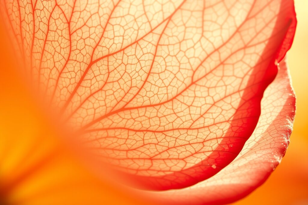 Magnified Beauty of a Flower Petal – free AI stock image