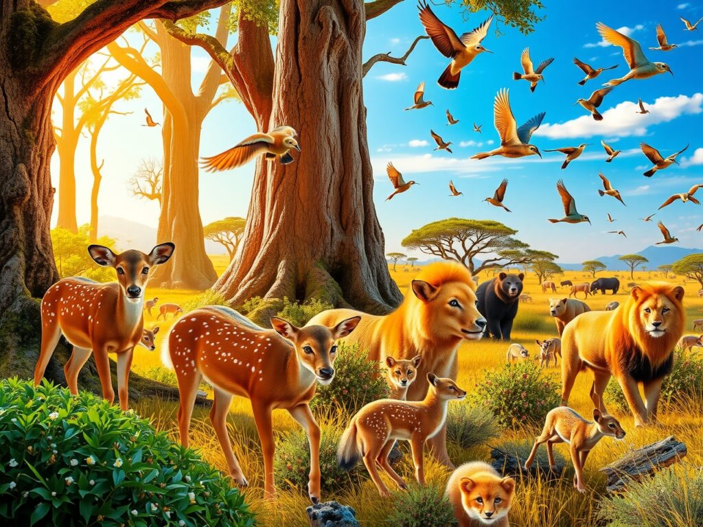 Majestic Animals in their Natural Habitat – free AI stock image