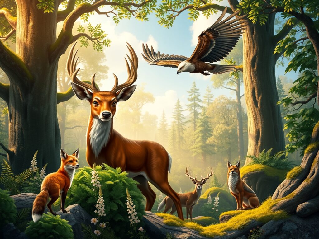Majestic Animals in Their Natural Habitat – free AI stock image