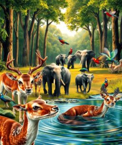 Majestic Animals in Their Natural Habitat – free AI stock image