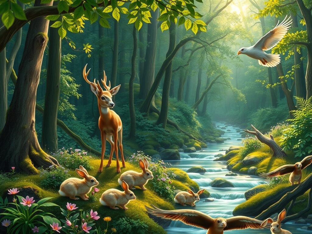 Majestic Animals in Their Natural Habitat – free AI stock image
