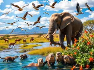 Majestic Animals in Their Natural Habitat – free AI stock image