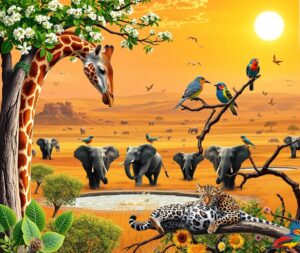 Majestic Animals in Their Natural Habitat – free AI stock image