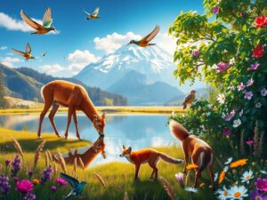 Majestic Animals in Their Natural Habitats – free AI stock image