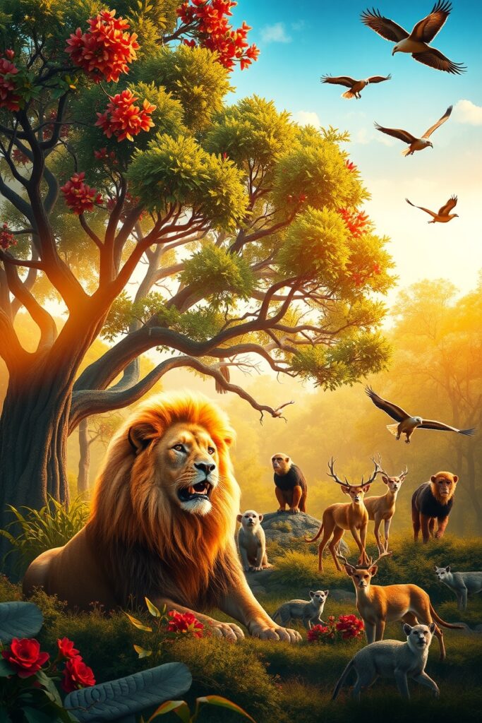Majestic Creatures of the Animal Kingdom – free AI stock image