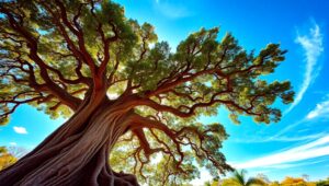 Majestic Tree Underneath – free AI stock image