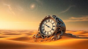 Melting Time in a Dreamscape – free AI stock image