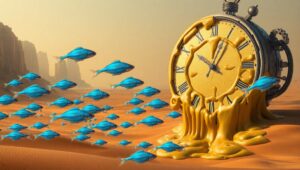 Melting Time in a Dreamscape – free AI stock image
