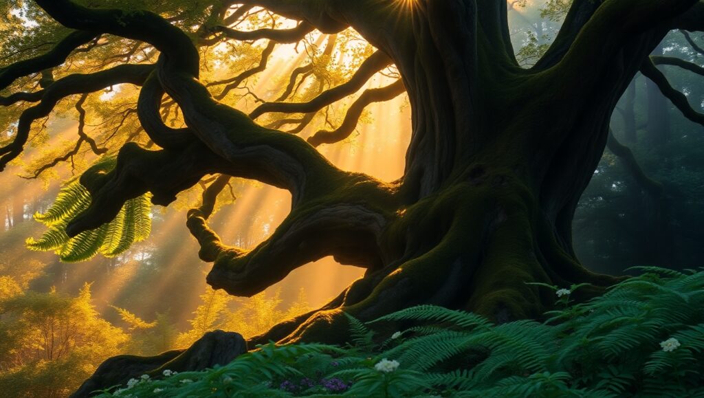 Misty Majesty of the Ancient – free AI stock image