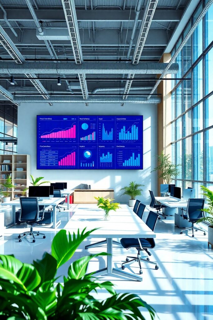 Modern Office Collaboration in a Business Setting – free AI stock image
