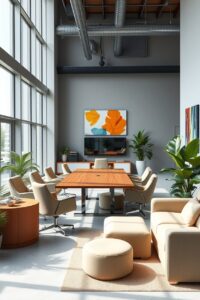 Modern Office Space for Business Meetings – free AI stock image