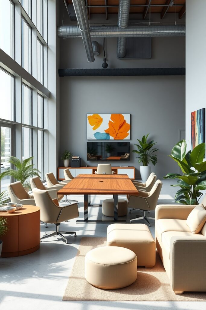 Modern Office Space for Business Meetings – free AI stock image