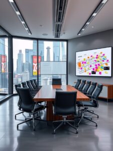 Modern Office Space for Business Meetings – free AI stock image