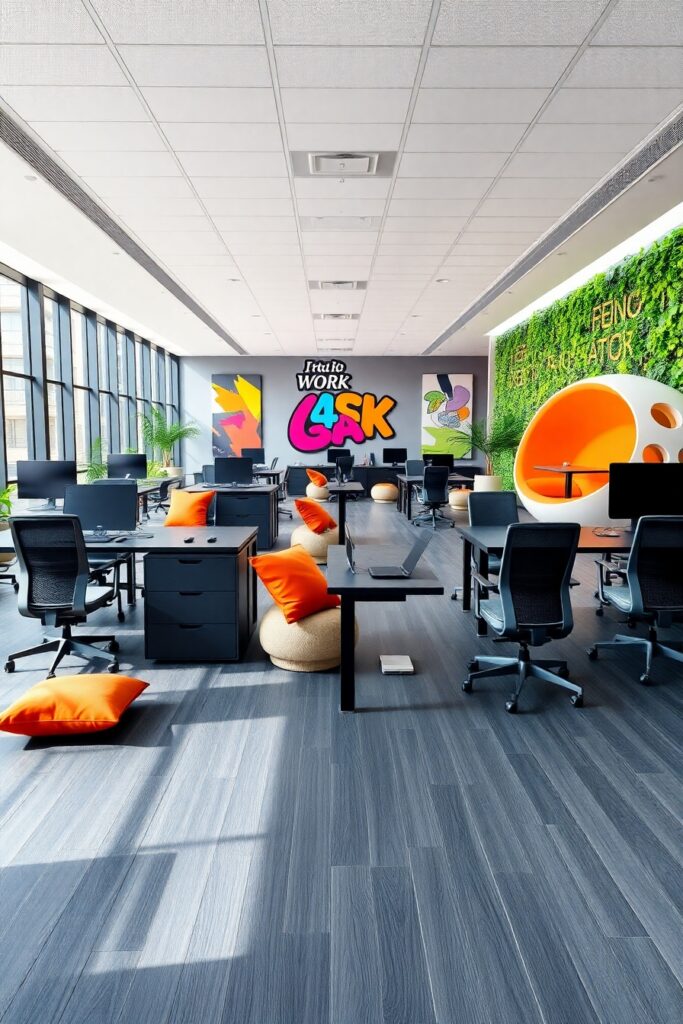 Modern Office Space for Collaborative Business – free AI stock image