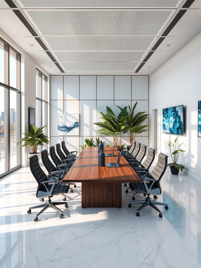 Modern Office Space for Corporate Meetings – free AI stock image
