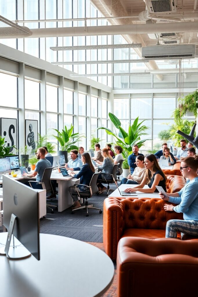 Modern Office Space for Creative Business – free AI stock image