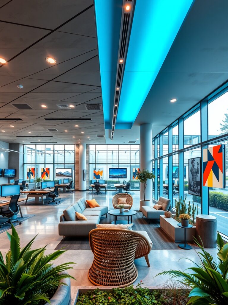 Modern Office Space for Creative Business – free AI stock image