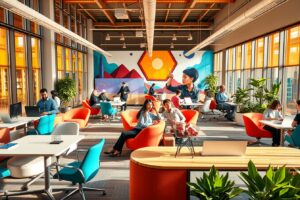 Modern Office Space for Creative Business Teams – free AI stock image