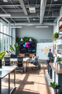 Modern Office Space for Innovative Business – free AI stock image