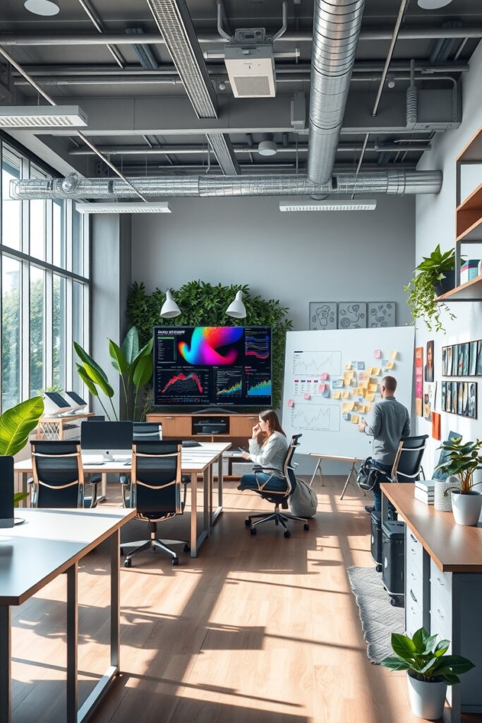 Modern Office Space for Innovative Business – free AI stock image