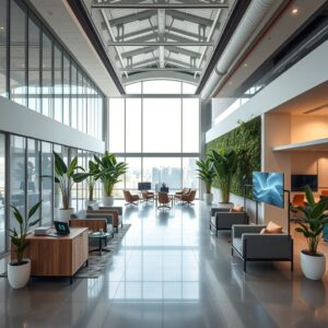 Modern Office Space for Productivity and Innovation – free AI stock image