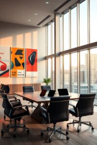 Modern Office Space with Business Accessories – free AI stock image