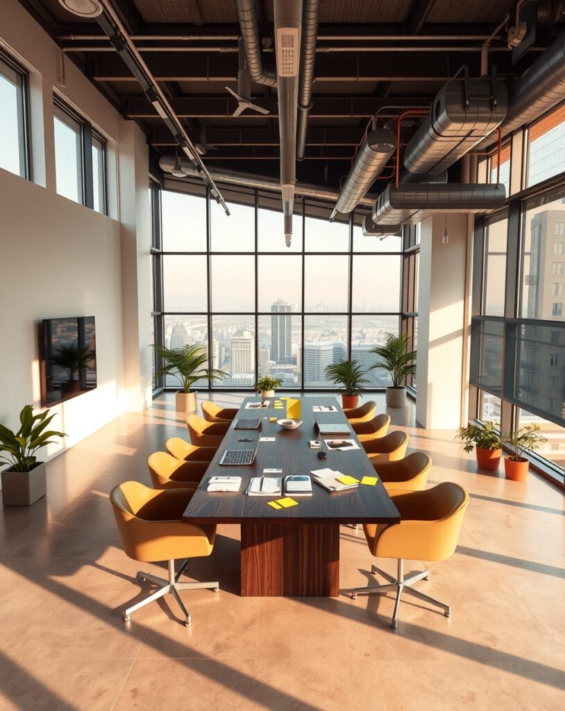 Modern Office Space with Business Attire – free AI stock image