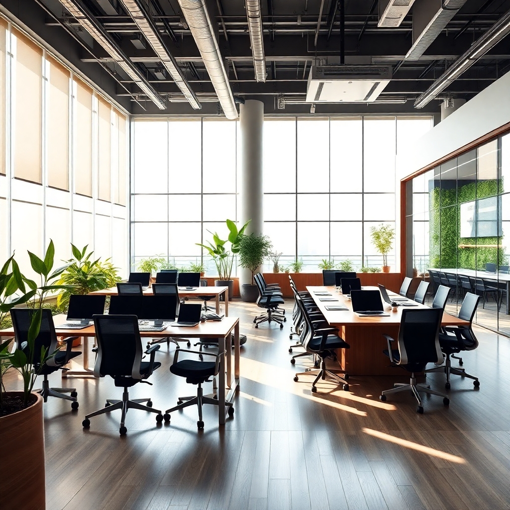 Modern Office Space with Business Essentials – free AI stock image