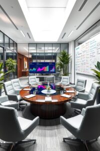 Modern Office Space with Business Essentials – free AI stock image