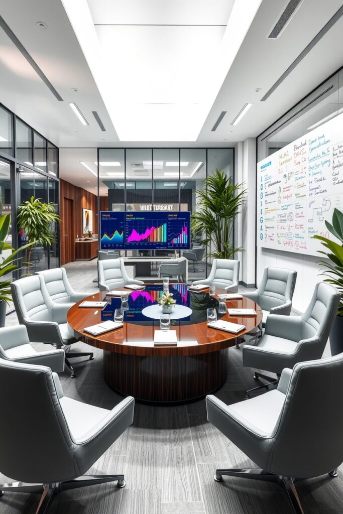 Modern Office Space with Business Essentials – free AI stock image