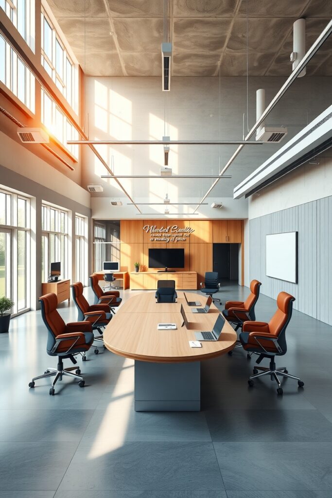 Modern Office Space with Business Gadgets – free AI stock image