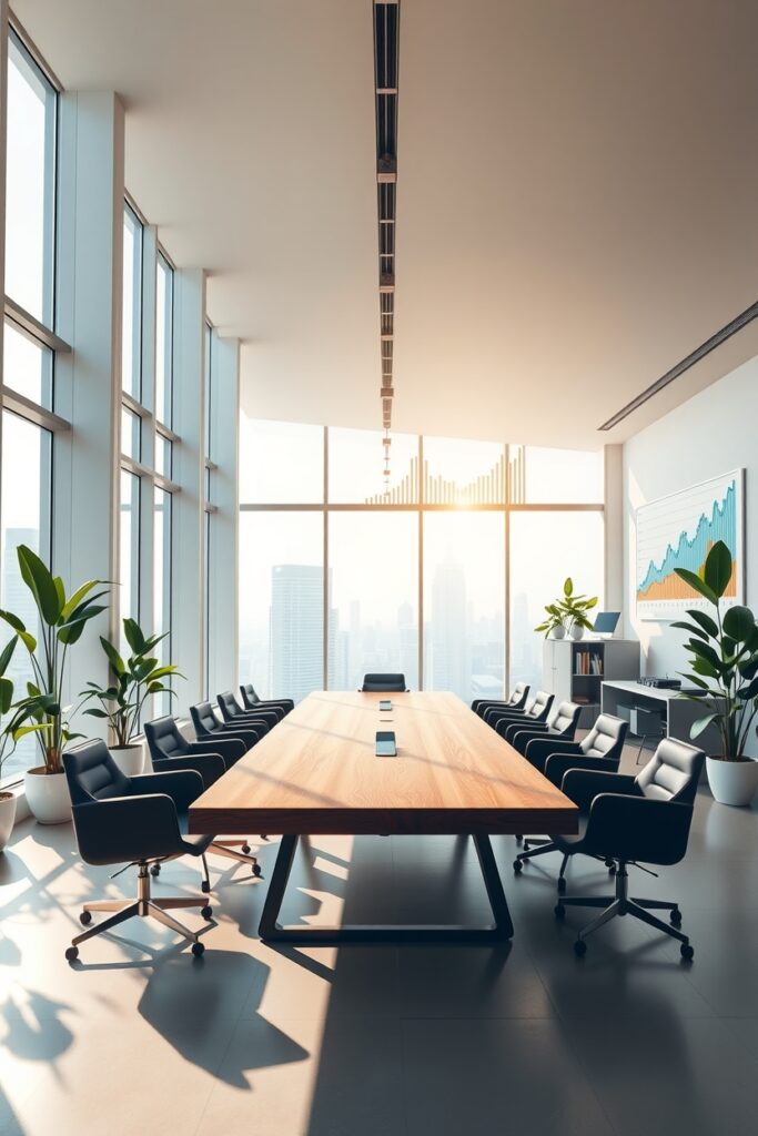 Modern Office Space with Business Team – free AI stock image